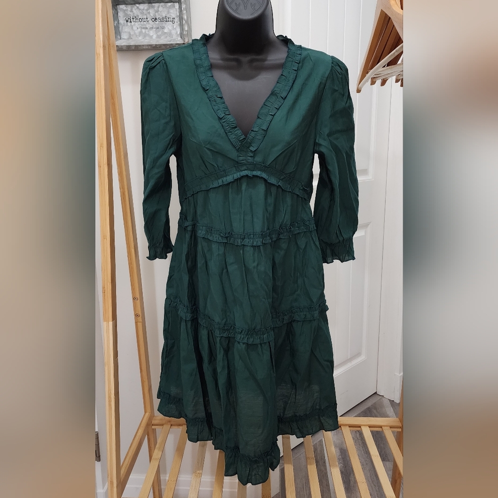 Shein green dress size small excellent condition.
